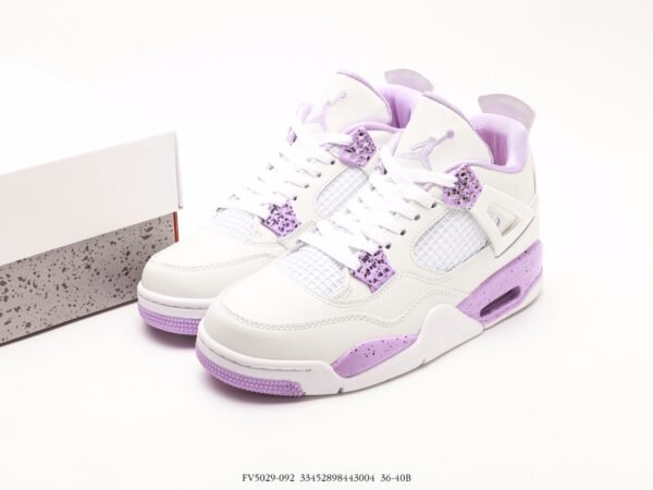 Air Jordan 4 Retro 'White Purple Oreo'