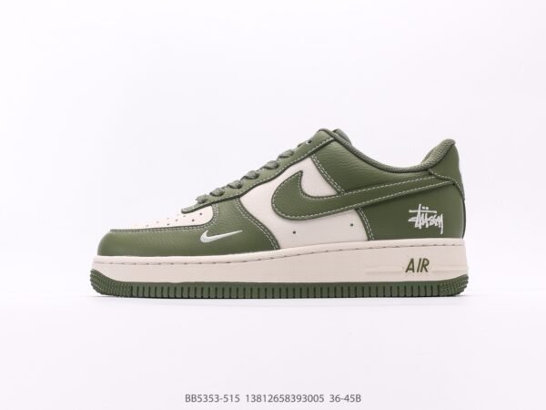 Stussy x Nike Air Force 1'07 Olive Green